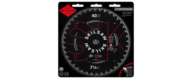 SKIL 75940 Titanium 7-1/4-Inch 40 Tooth ATB Thin Kerf Crosscutting Saw Blade with 5/8-Inch and Diamond Knockout Arbor - Image 3