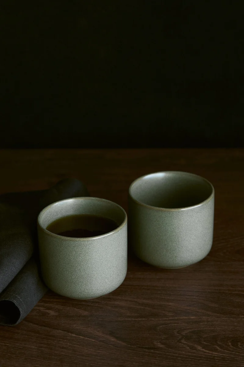 H&M 2-pack reactive-glaze mugs