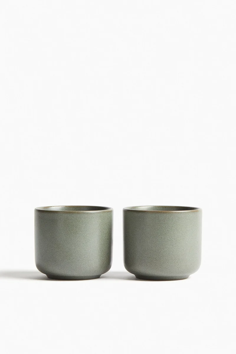H&M 2-pack reactive-glaze mugs
