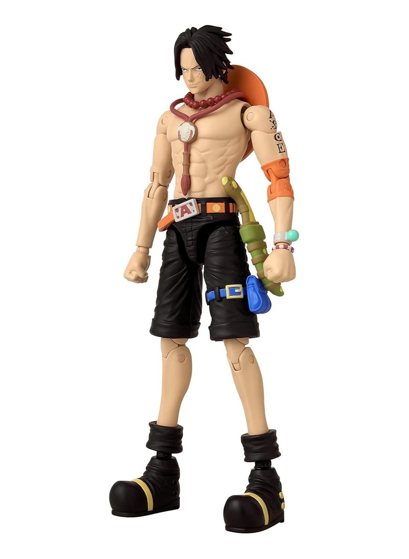 Anime Heroes One Piece Portgas D Ace 6.5-Inches | Collectible Action Figure | Interchangeable Hands | Perfect Gift for Collectors, Manga & Anime Lovers!