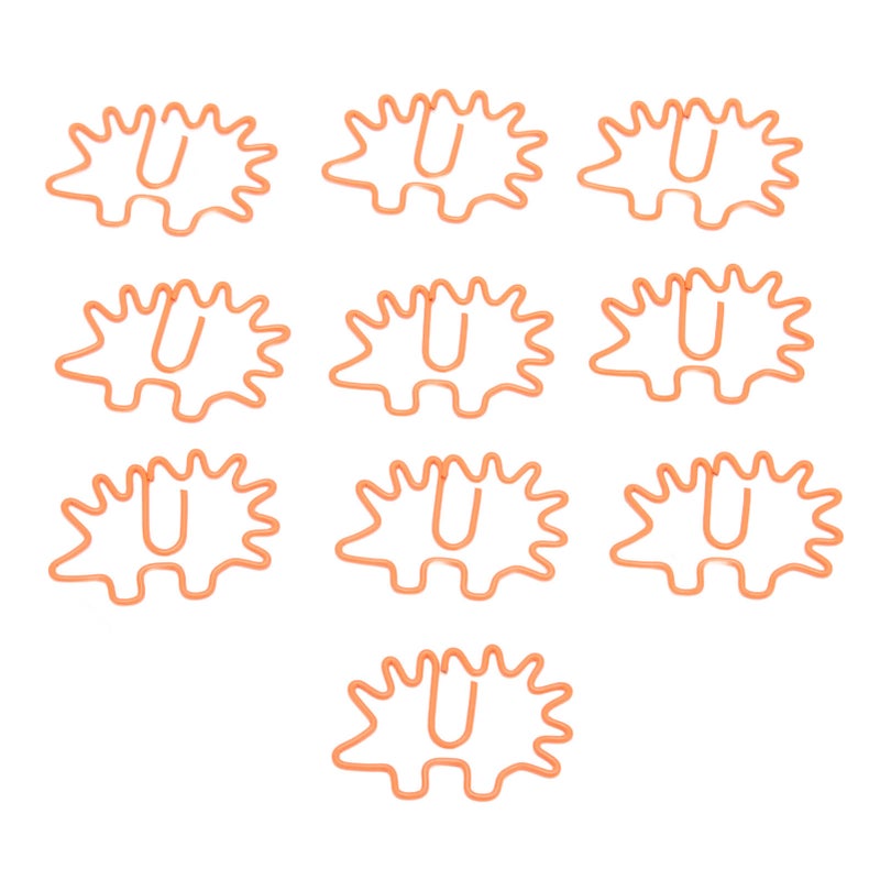100pcs Paper Clips Portable Mini Cute Hedgehog Shape Rustproof Electroplated Metal Paper Clips For File Classification - Image 4