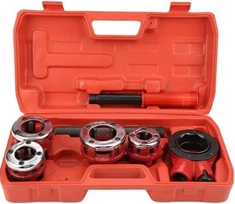 AQ AQSON طقم أدوات السباكة اليدوية AQSON لخرطوم الأنابيب مع 4 رؤوس قوالب للأنابيب من 1/2" إلى 1-1/4" - Image 1