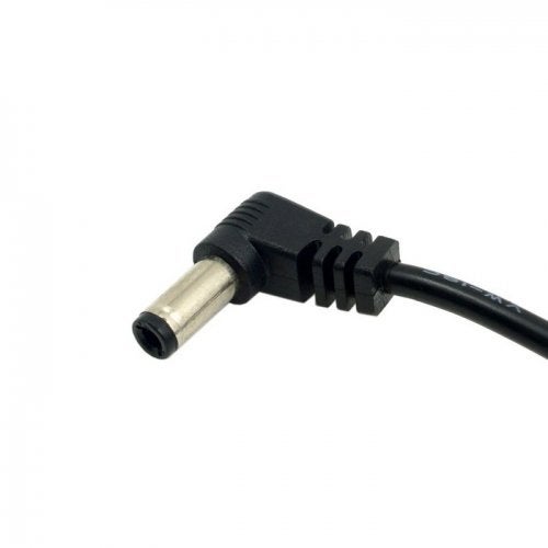 JSER DC Power 5.5 x 2.1mm/2.5mm Male to 5.5 2.1/2.5mm Male Plug Cable Right Angled 90 Degree 1.97ft for - Image 3