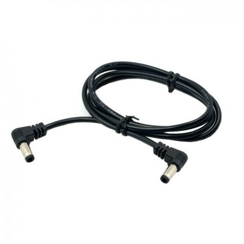 JSER DC Power 5.5 x 2.1mm/2.5mm Male to 5.5 2.1/2.5mm Male Plug Cable Right Angled 90 Degree 1.97ft for - Image 5