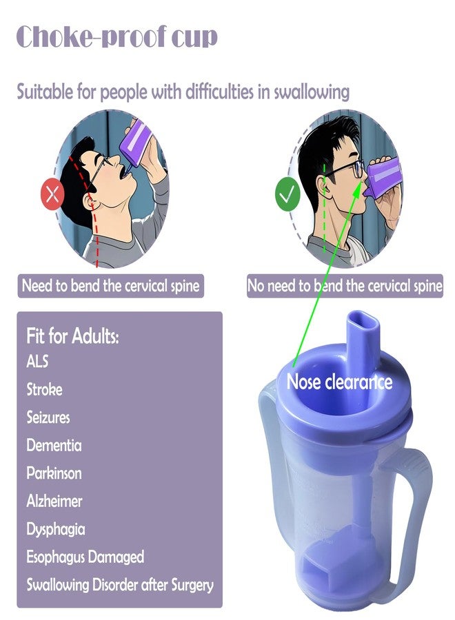 JFGLORIX Dysphagia Regulating Drinking Cup for Swallowing and Disorders People,Dispenses 5cc or 10cc of Liquid Each Time,No Thickener is Used.Helps to Prevent Choking - Image 4