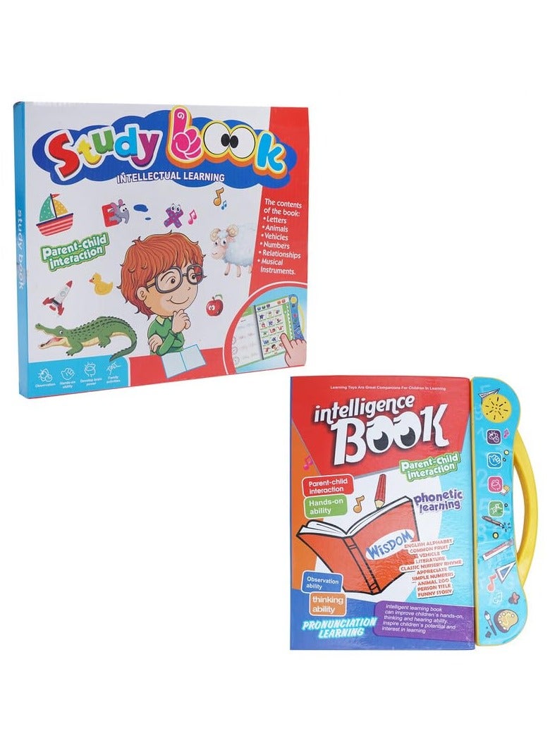 بيبي كارا كتاب تعليم صوتي تفاعلي للأطفال موسيقي إنجليزي تعليمي صوتي للأطفال من عمر 3 سنوات فما فوق - Image 1