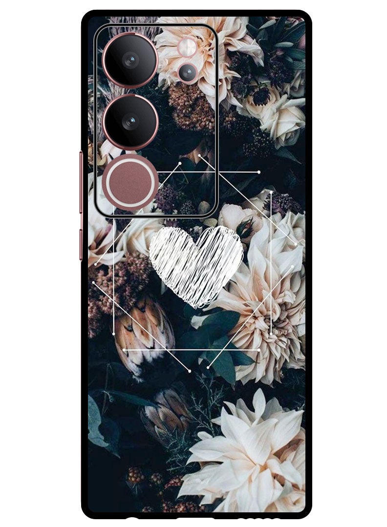 Theodor Protective Case Anti Scratch Shock Proof Bumper Cover For Vivo V29 - V29 Pro Heart In Center - Image 1