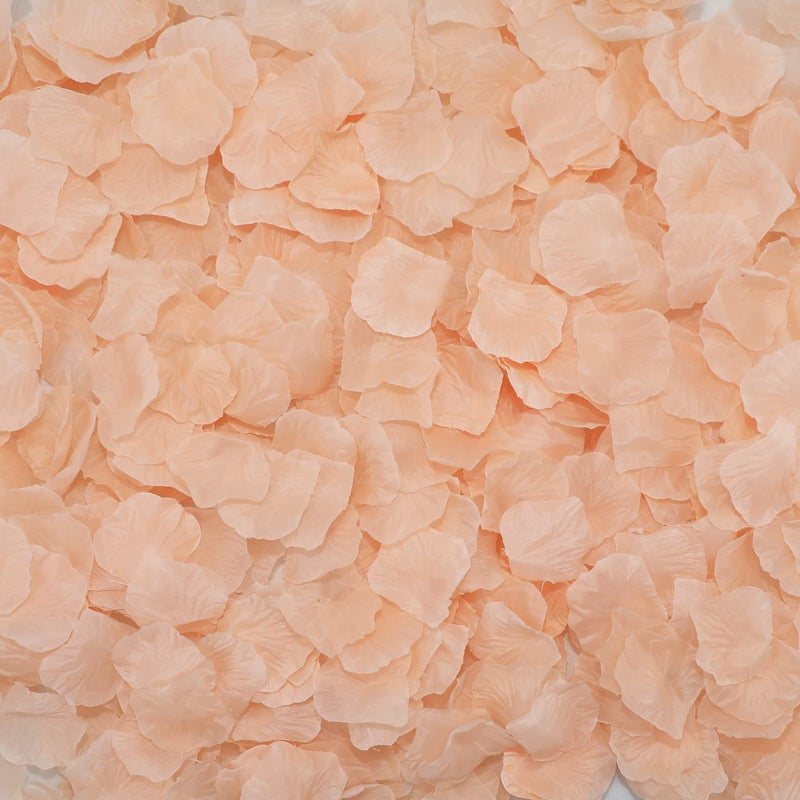 CODE FLORIST 2200 PCS Silk Flower Rose Petals for Wedding Decorations (Champagne) - Image 1