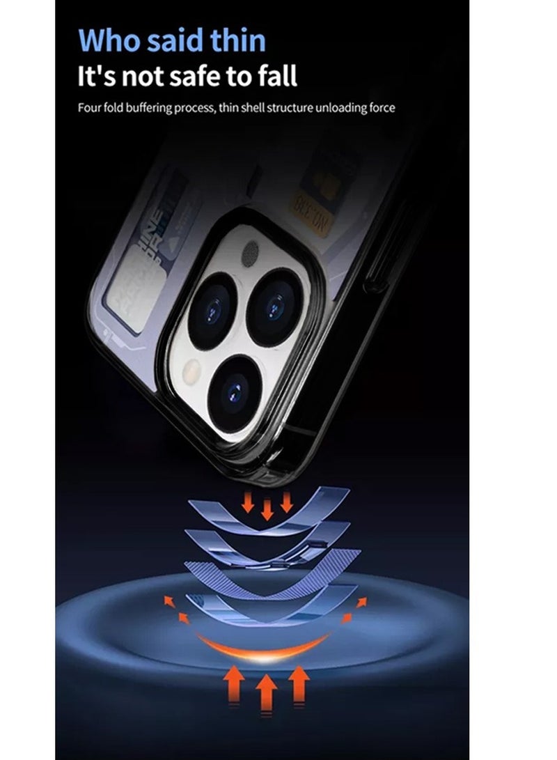 Techie iPhone 15 Pro Max MagSafe Case – Spigene Ultra Hybrid G20 Machine Series MagFit with Metal Ring – Slim Teardown Design – Compatible with Wireless Charging & MagSafe Accessories – Gray/White - Image 4