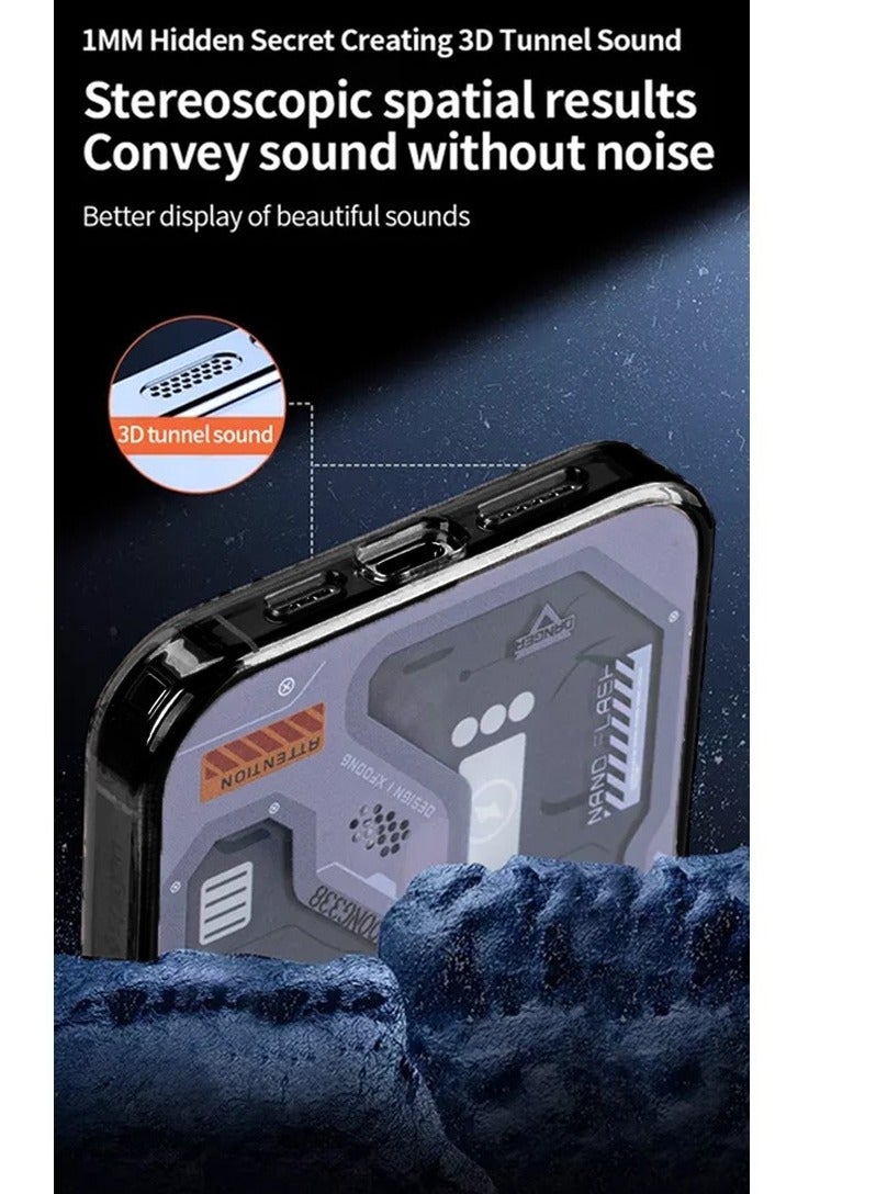 Techie iPhone 15 Pro Max MagSafe Case – Spigene Ultra Hybrid G20 Machine Series MagFit with Metal Ring – Slim Teardown Design – Compatible with Wireless Charging & MagSafe Accessories – Gray/White - Image 3