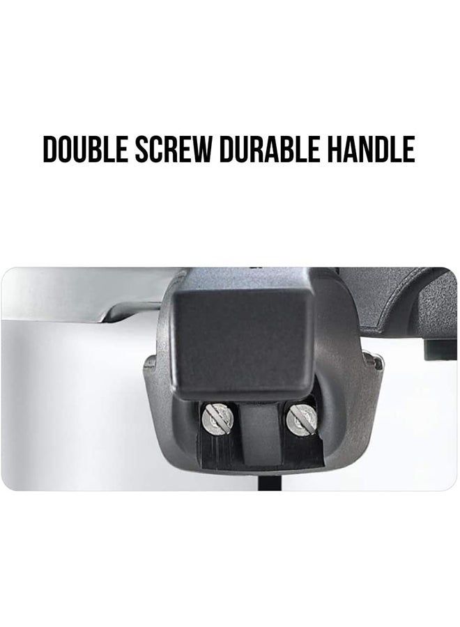 Prestige Popular Aluminium Pressure Cooker with Double Screw Duable Handles 7.5Liters - Image 3