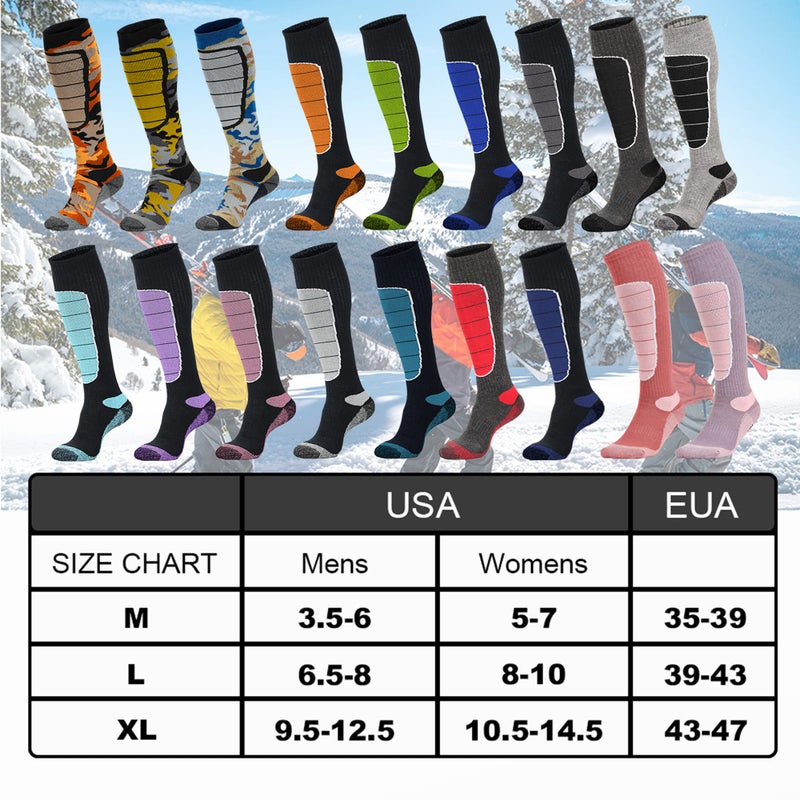 Hylaea Merino Wool Ski Socks, Cold Weather Socks for Snowboarding, Snow, Winter, Thermal Knee-high Warm Socks, Hunting, Outdoor Sports (3 Pairs (Black Grey Grey), Large) - Image 5
