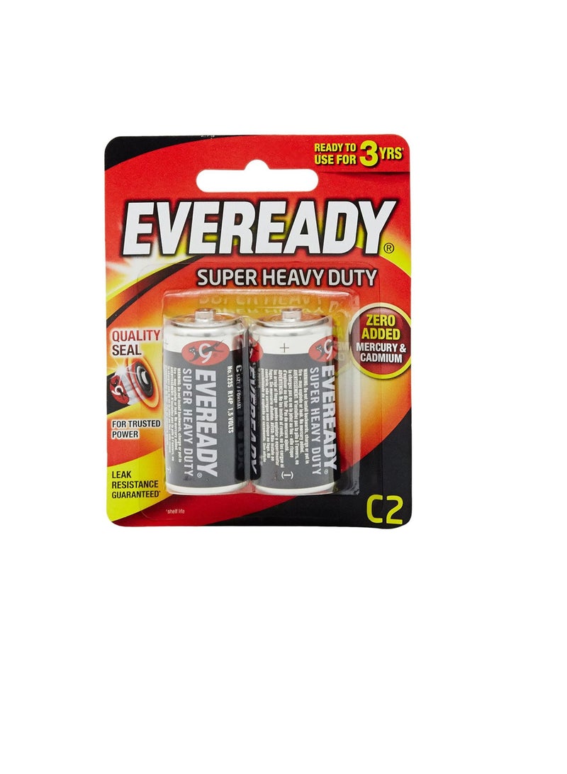 Eveready Eveready C Super Heavy Duty Batteries 1235 BP2 - Image 1