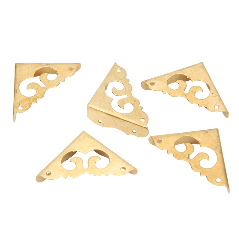 10Pcs Metal Corner Protector Vintage Design Elegant Style Wide Application Durable Brass Corner Guards for Box Case - Image 2