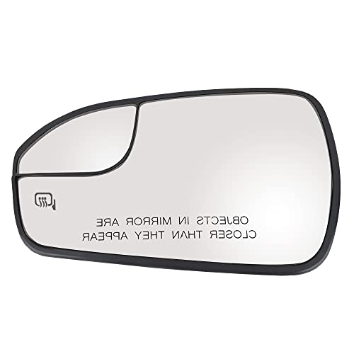 Tutor Auto Driver Left Side Heated Mirror Glass Replacement for 2013-2020 Ford Fusion - Replace DS7Z17K707F - Rear Side View Mirror Convex Mirror Glass w/Holder - Image 1