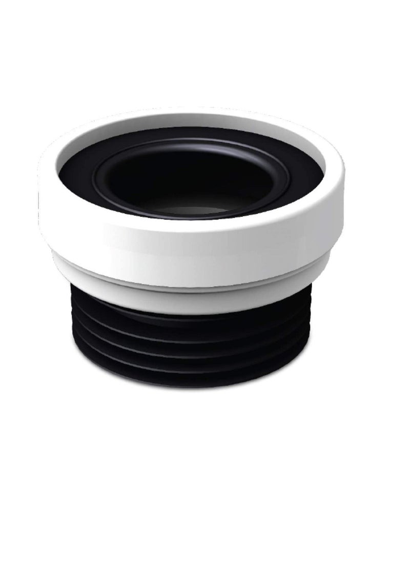 Generic - High Quality PP WC Eccentric Connector Pan Connector for Toilet (Straight) - Image 1