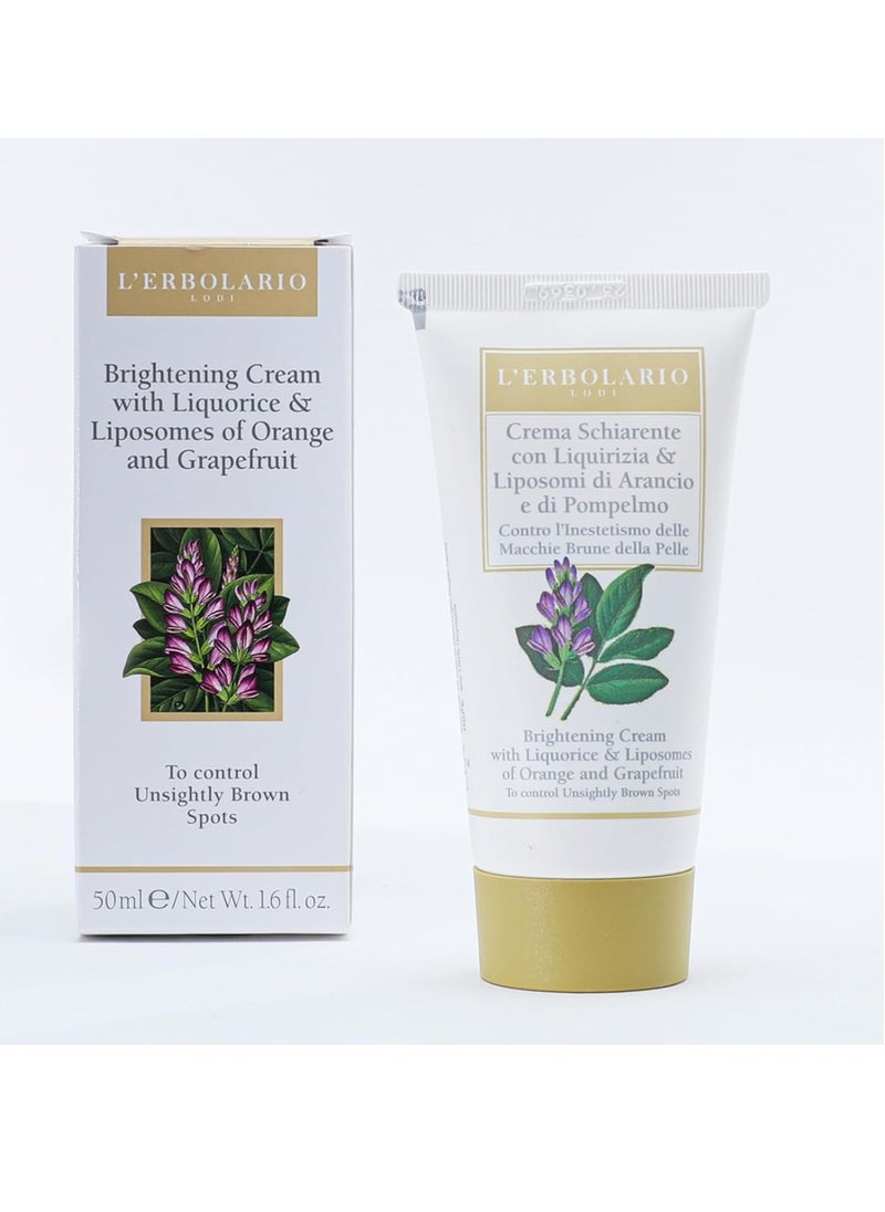 L'Erbolario L'Erbolario Brightening Cream - Face Cream for Dark Spots - Vitamin C Increases Skin Radiance - Leaves Skin Soft and Smooth - Provides Moisture for Glowing Finish - Paraben Free - 1.6 oz  - Image 1