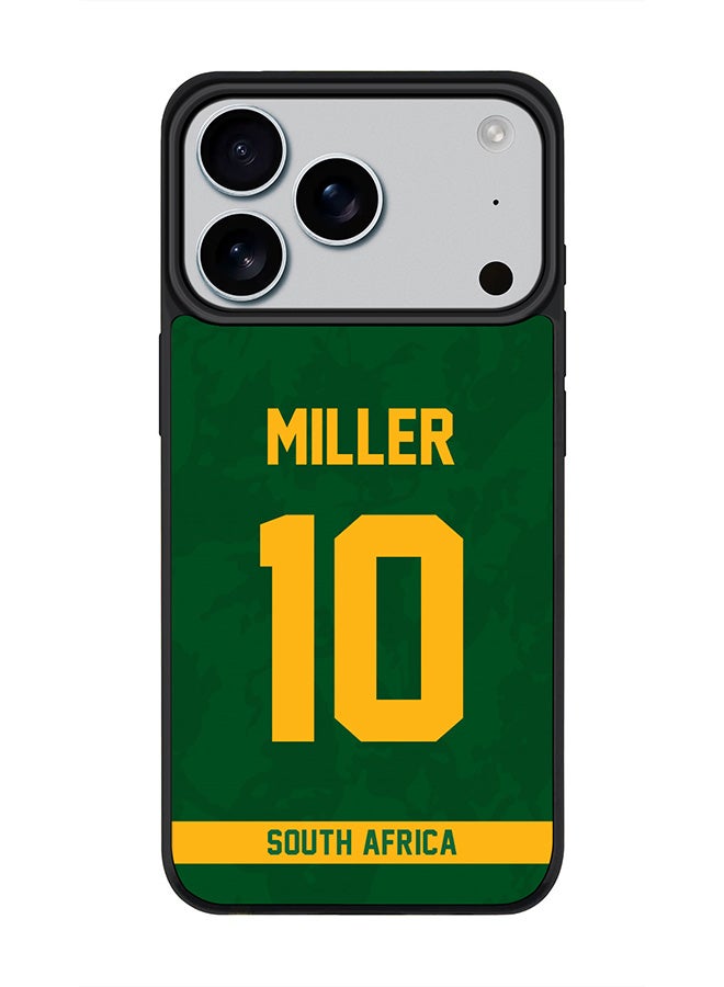 Stylizedd iPhone 17 Pro Case, [Compatible with MagSafe] Slim Magnetic cover Phone Case iPhone 17 Pro -South Africa David Miller, Jersey No 10 - Image 1