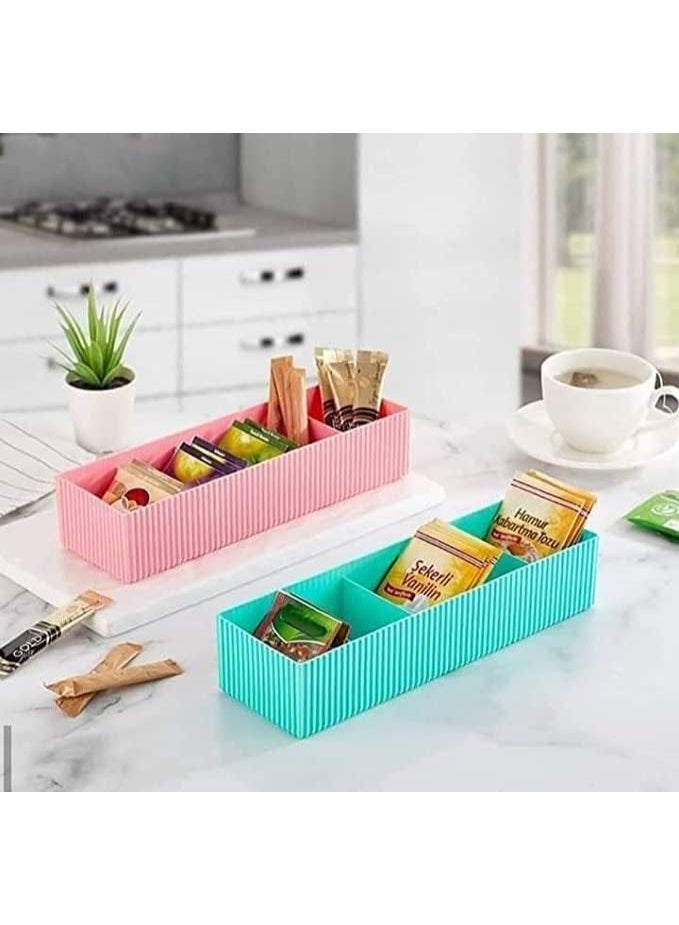 Spaceshoop 5-Compartment Drawer Organizer Box – White Clothing Storage Container for Underwear, Lingerie, Socks, Scarves & Small Garments - Image 5