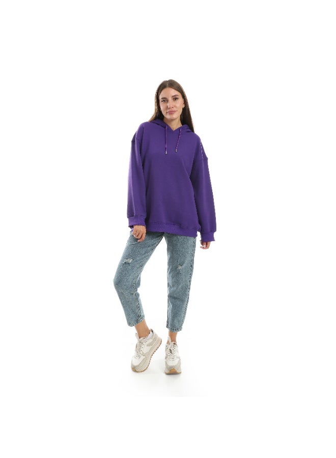 Caesar Women's oversized hoodie printed with colorful words - Image 1