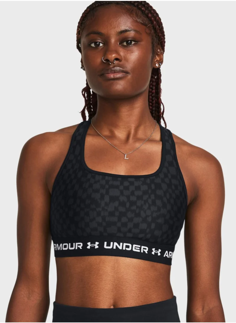 UNDER ARMOUR Crossback Medium Support Printed Bra