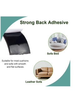 SYOSI Couch Cushion Non Slip Pads to Keep Cushions from Sliding Hook and Loop Tape with Adhesive for Smooth Surfaces 2m Long 11cm Wide  - Image 3