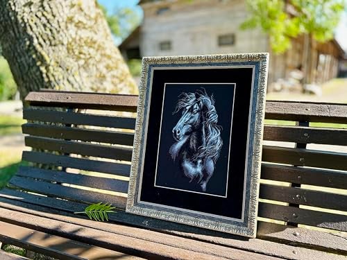 RIOLIS - Breeze Through Mane 1494, Counted Cross Stitch Kit 11,81" x17,72, Black Horse Embroidery Kit, Cross Stitch Patterns for Adults with Horse, Cross Stitch Kits for Adults Advanced & Beginners - Image 5