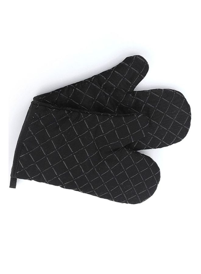 Loquat Anti Steam Oven Glove Black 18x28cm - Image 3