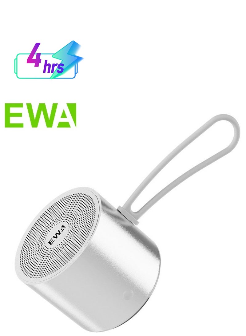 EWA مكبر صوت بلوتوث لاسلكي محمول صغير EWA A127 مقاوم للماء IPX5 (فضي) - Image 1