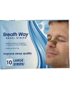 breathe Large Nasal Strips 10 Pack 