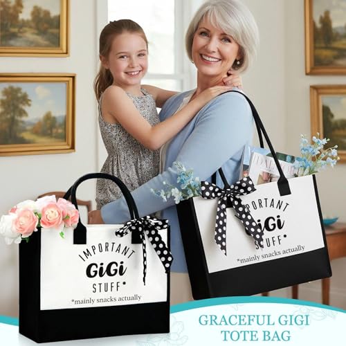 Verouis Gigi Gifts for Grandma Gigi Birthday Gifts from Grandkids Cool Grandma Gift Set for Christmas, Happy Birthday Gift Ideas for Women from Grandson, Granddaughter, Grandkids with Tote Bag, 16oz Cup - Image 2