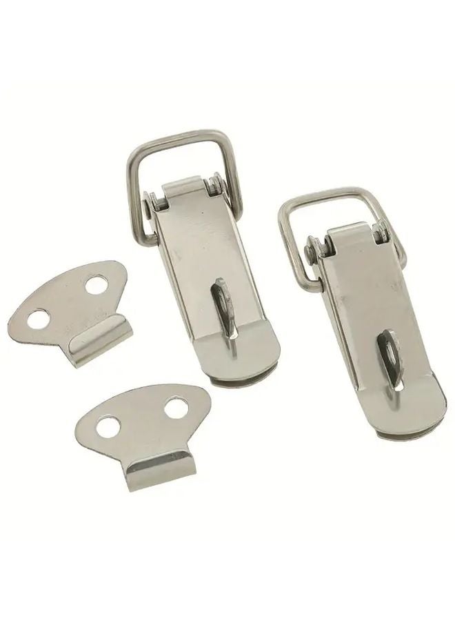 4pcs Durable Mini Stainless Steel Spring Clips 106mm Duckbill Fasteners For Luggage Toolboxes - Image 5