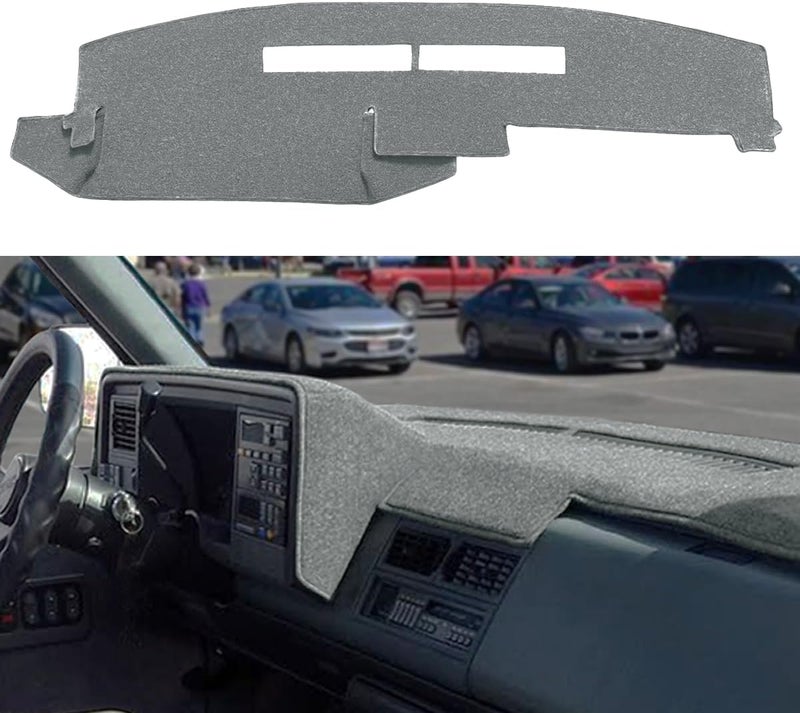 AKMOTOR Custom Fit Dash Cover for Chevy/GMC C1500 C2500 C3500 K1500 K2500 K3500 (1988-1994) - Gray - Image 1