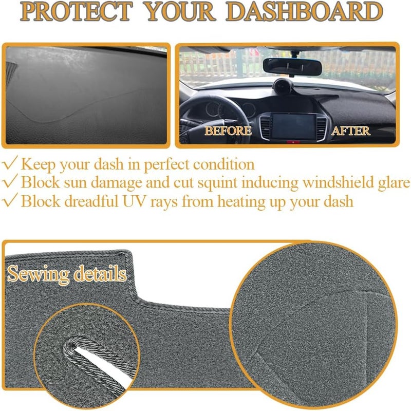 AKMOTOR Custom Fit Dash Cover for Chevy/GMC C1500 C2500 C3500 K1500 K2500 K3500 (1988-1994) - Gray - Image 4