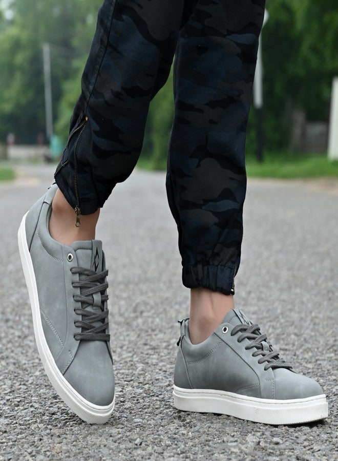 كروزر حذاء رياضي رجالي من كروزر باللون الرمادي الفاتح، مقاس 8 بريطاني (2504-4) - Image 2