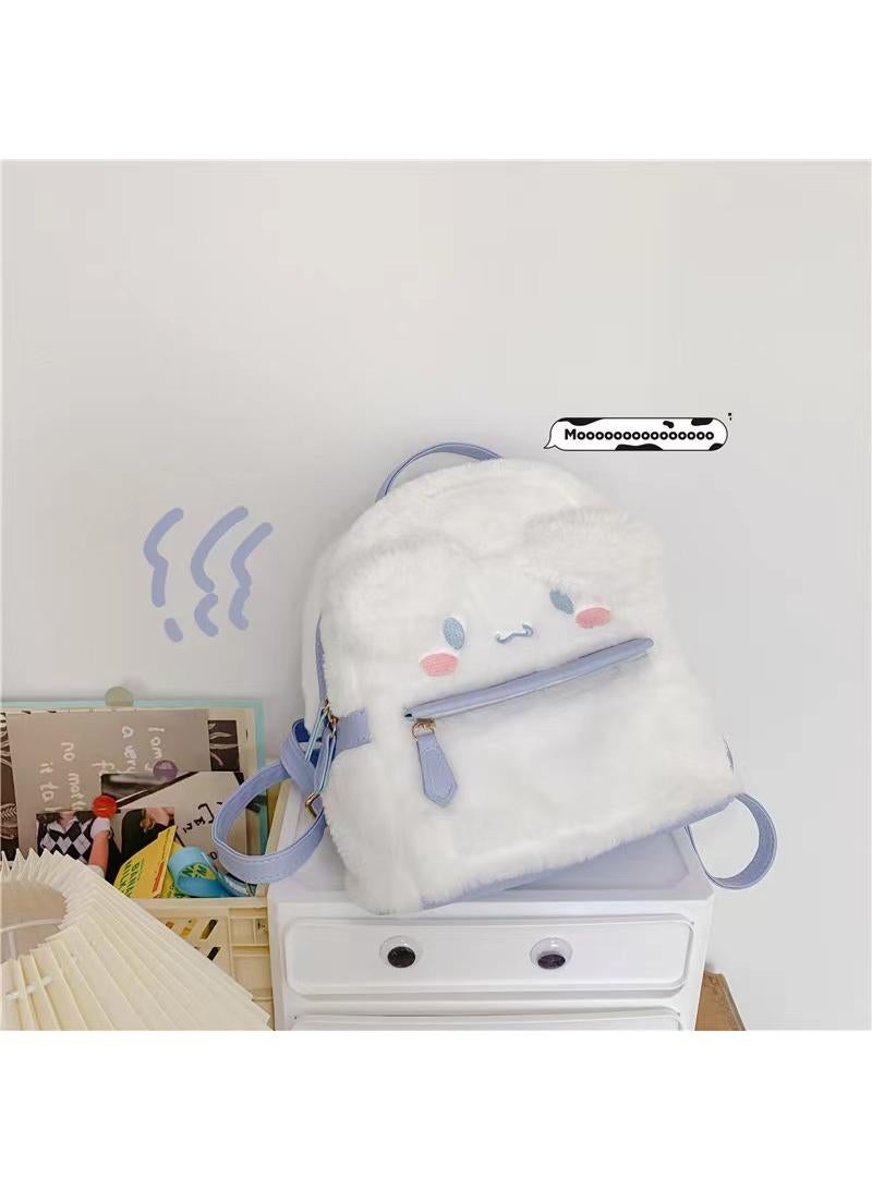Kawaii Cinnamoroll Sanrio Cartoon Plush Backpack Student Sweet Style Large Capacity Backpack Anime Backpack - Image 1