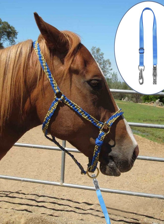 Rosemarie Trailer Cross Tie, Horse Haulage Adjustable Nylon Straps Leads with Panic Snap Fixed Eye Equestrian Equipment - Image 5