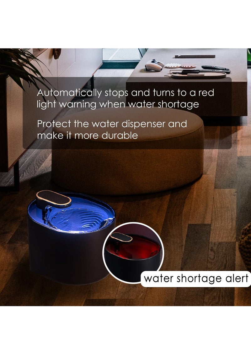 SYOSI Cat Water Fountain Pet Water Dispenser with Ultra-Quiet Smart Auto Power-off Pump Activated Carbon Filters and Alert Water Shortage For Indoor Cats Small And Medium Dogs 100oz 3L - Image 5