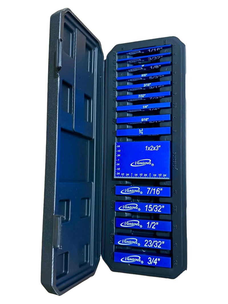iGaging مجموعة قياس دقة الألمنيوم 15 قطعة لنجارة الخشب - Image 2