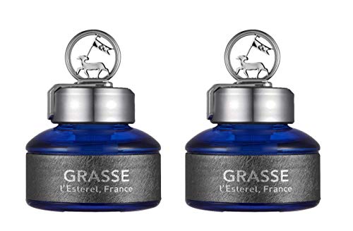 Bullsone Grasse L'esterel, Natural Car Air Fresheners, Luxury Car Perfume - Naples Blue Scent (2 Pack) - Image 1