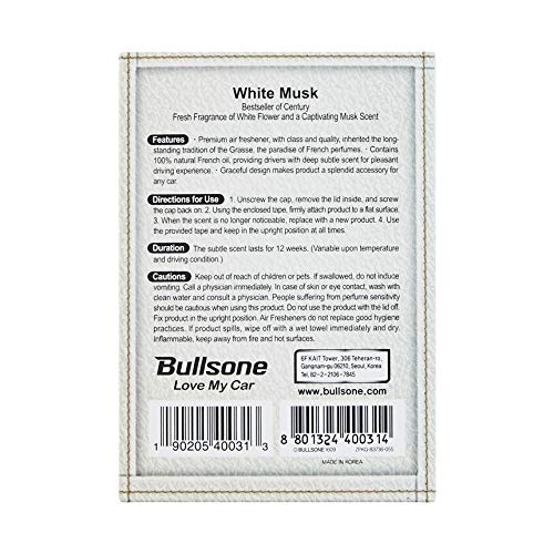 Bullsone Grasse L'esterel, Natural Car Air Fresheners, Luxury Car Perfume - Naples Blue Scent (2 Pack) - Image 4