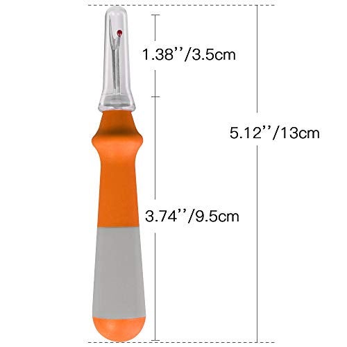 Lhedon Seam Ripper 3 PCS, Seam Rippers for Sewing, Ergonomic Grip, Colorful Large Thread Stitch Remover Tool Handy Stitch Rippers for Sewing Crafting Removing Hems and Seams - Image 3