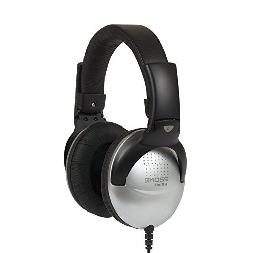 Koss UR29 Collapsible Portable Headphones, Standard Packaging Black, Silver - Image 5