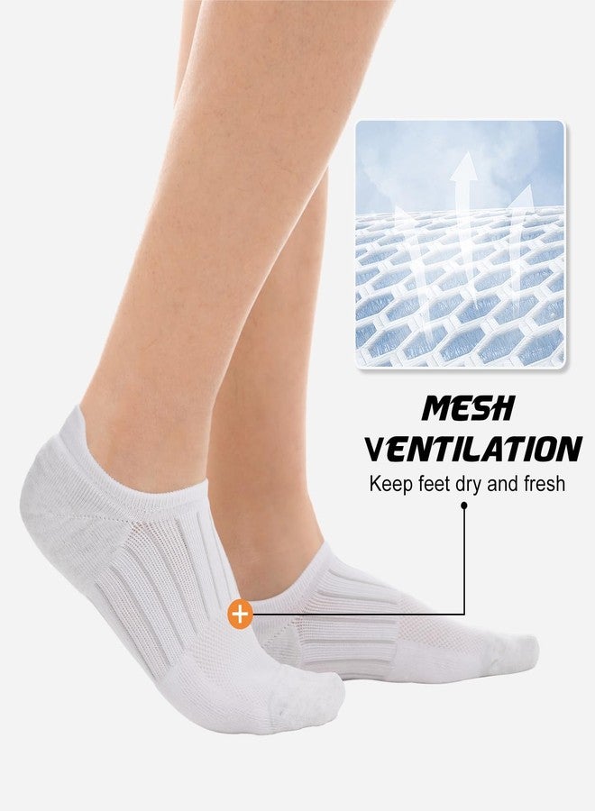 BAMBOO COOL جوارب بامبو كول الرجالية القصيرة غير الظاهرة، جوارب رياضية كاجوال للرجال، مزودة بقبضة مانعة للانزلاق، أسود × 3، أبيض × 3، مقاس L - Image 5