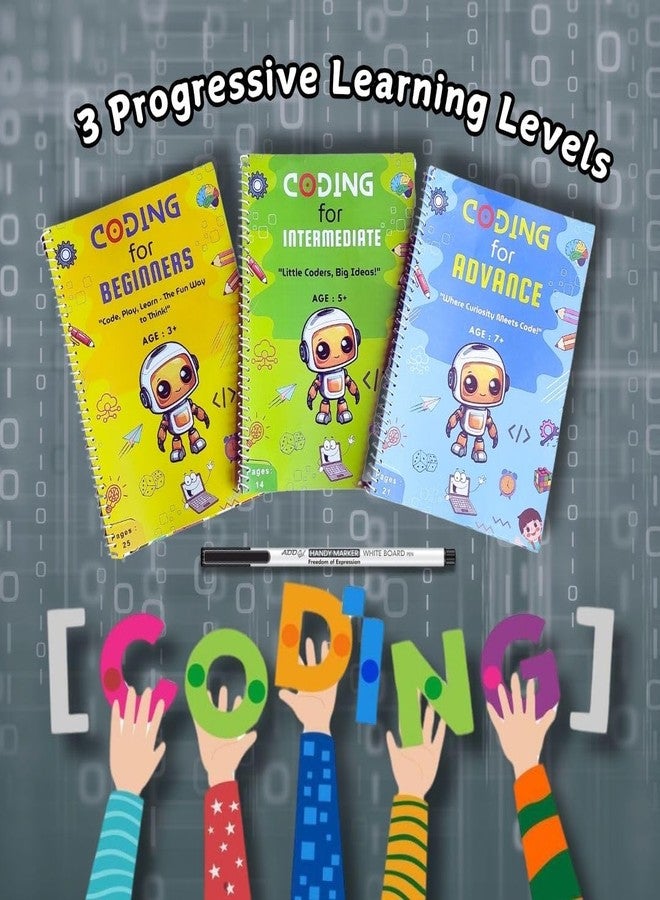 EDUSTAR Coding Kit | 3-Level Coding Kit for Young Thinkers | The Beginner’s Coding Kit | Play to Code: Fun with Logic & Learning | Brainy Coders: Learn Logic The Fun Way ! - Image 2