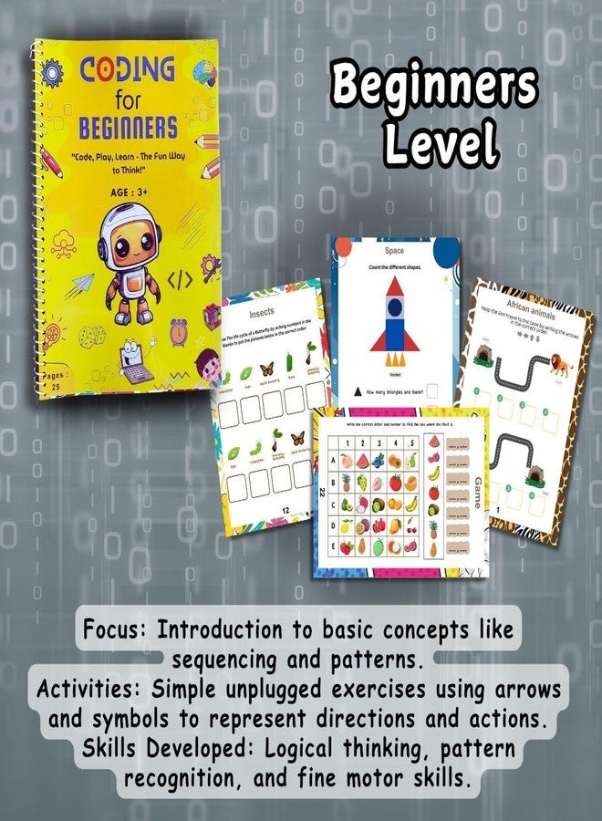 EDUSTAR Coding Kit | 3-Level Coding Kit for Young Thinkers | The Beginner’s Coding Kit | Play to Code: Fun with Logic & Learning | Brainy Coders: Learn Logic The Fun Way ! - Image 3