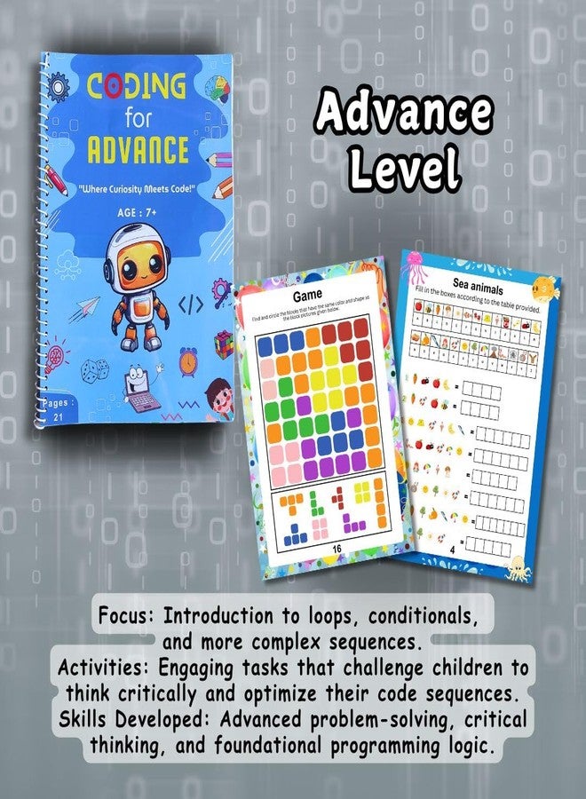 EDUSTAR Coding Kit | 3-Level Coding Kit for Young Thinkers | The Beginner’s Coding Kit | Play to Code: Fun with Logic & Learning | Brainy Coders: Learn Logic The Fun Way ! - Image 5