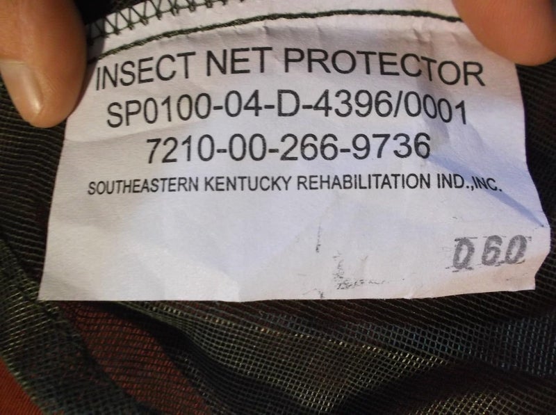 USGI Mosquito Insect Net Protector Military Camping Shelter NSN 7210002669736 5244 - Image 2