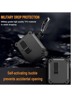 General Airpods pro earphone case with automatic safety lock clip, hard shell full body case, with Apple Airpods pro wireless charging case  - Image 3