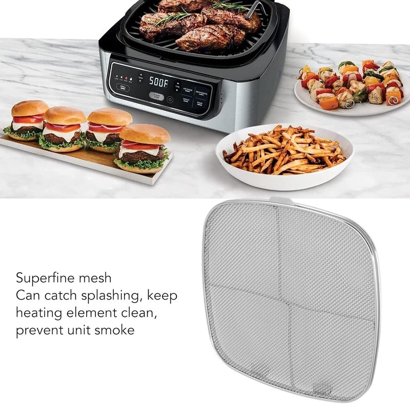 Fryer Splatter for Foodi AG301 AG300C AG301C AG302 AG400, Stainless Steel Splatter Screen, Ultra Fine Mesh Cover with Detachable Design, Dishwasher Safe Replacement Part for - Image 2